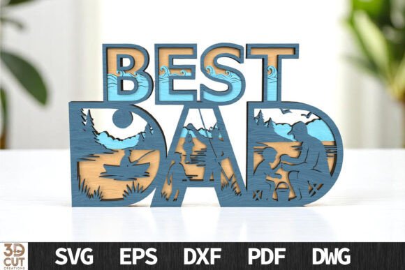 Best Dad Beach SVG: Laser Cutting for Father S Day