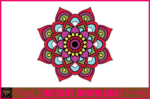 Mandala 3D Layered SVG: Crafts & Graphics