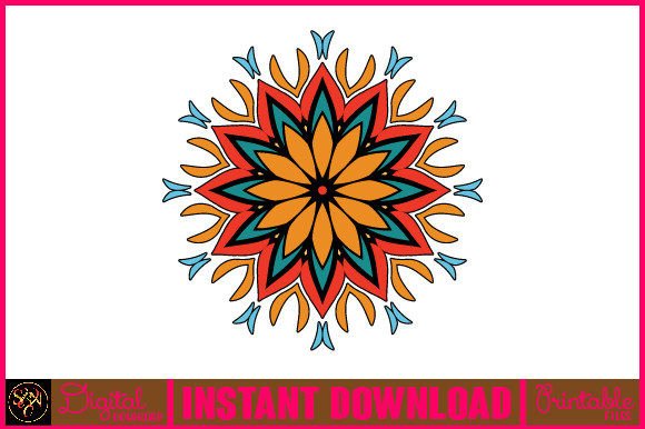Mandala 3D Layered SVG Cut File-105 for Graphics and Crafts