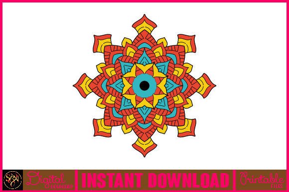 Mandala 3D Layered SVG Cut File-107 for Graphics and Crafts