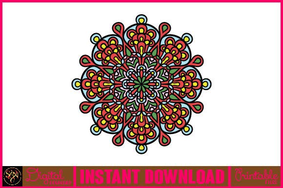 Mandala 3D Layered SVG Cut File-169 for Graphics and Crafts