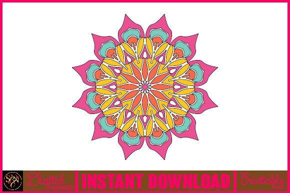 Mandala 3D Layered SVG Cut File-187: Crafts Graphics