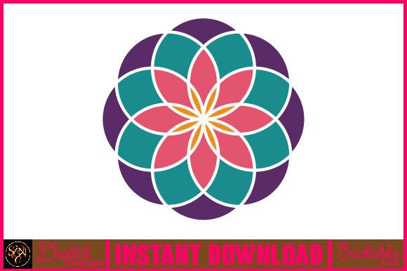 Mandala 3D Layered SVG Cut File-28 for Graphics and Crafts