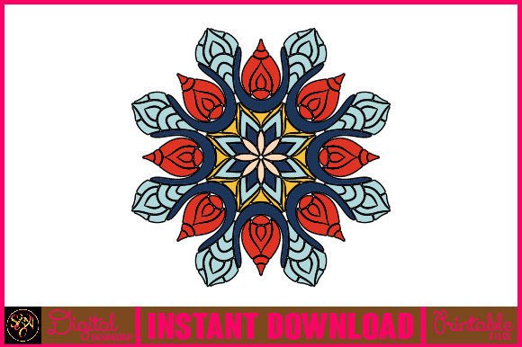 Mandala 3D Layered SVG Cut File-64 for Graphics & Crafts