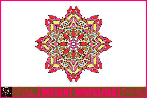 Mandala 3D SVG for Crafts and Graphics