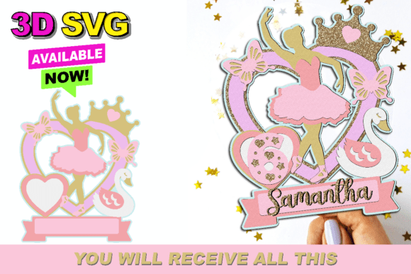 Review: Ballerina Cake Topper 3D SVG for Embroidery
