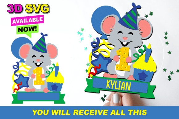 Review: Little Mouse Cake Topper 3D SVG for Crafters