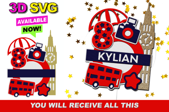 Review: London Cake Topper 3D SVG for Crafters